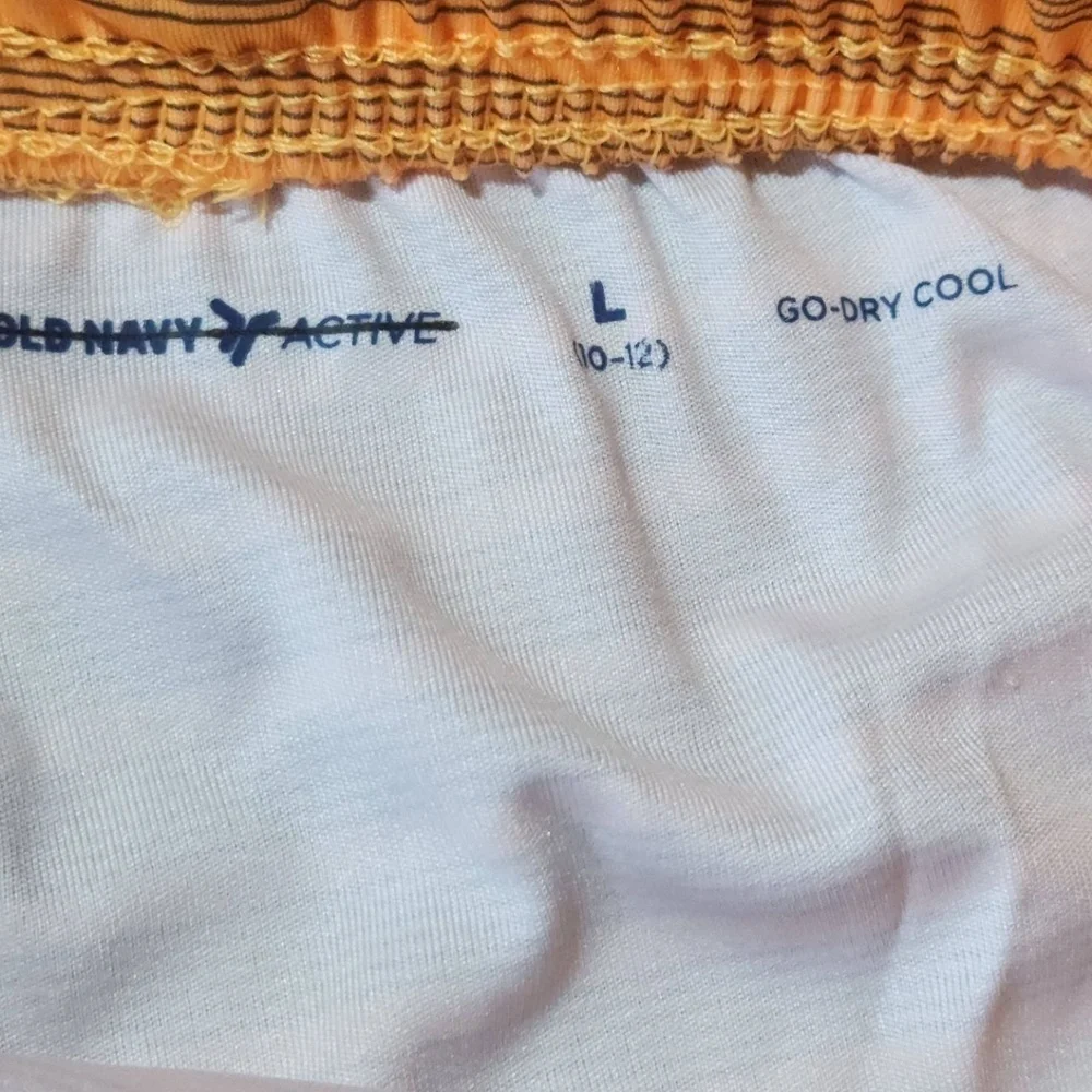 Old Navy Active Boys Grey Stripes Shorts Large 10-12